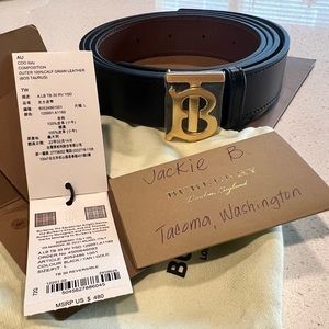 TB Reversible Leather Belt